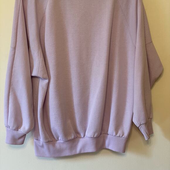 Vintage 1980s XL Lavon purple pullover sweater cabincore ribbed casual pastel - Picture 7 of 8
